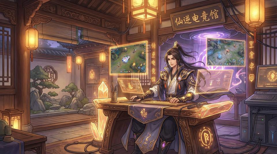 国产主播游戏解说工作室花絮